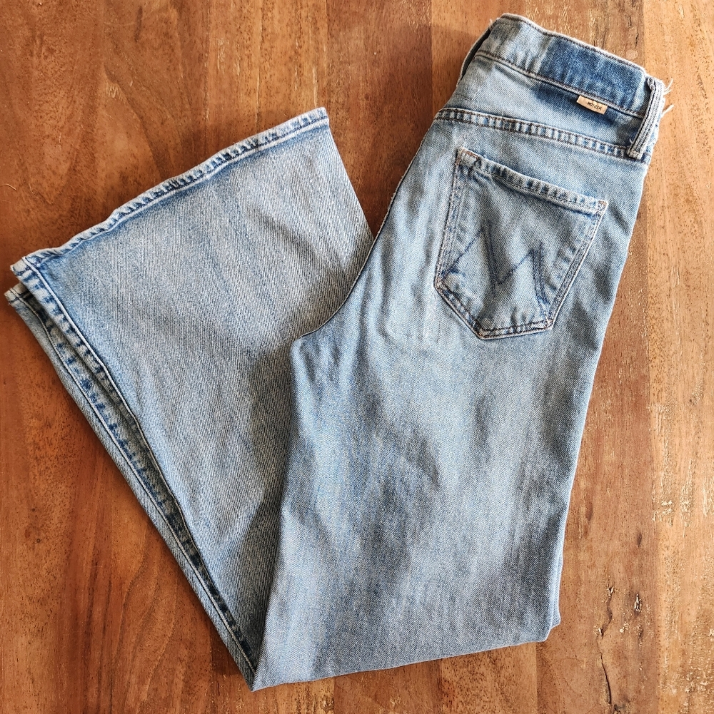 MOTHER Fly Tomcat Roller Jeans In Crashing Wash 28 - Picture 2 of 12
